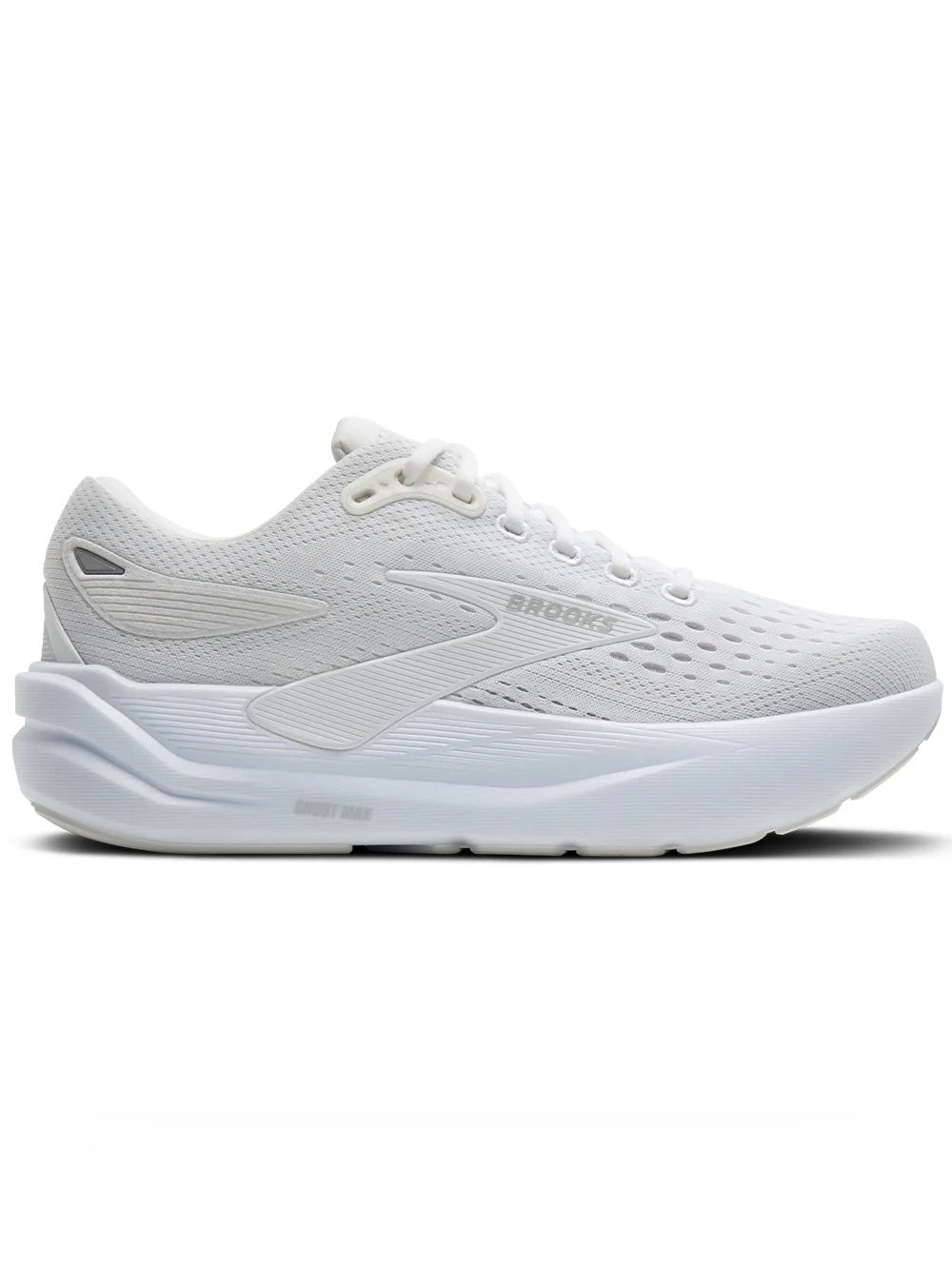 Brooks Ghost Max 3 Sneaker White Women’s 9.5D Wide Lace Up Shoe 1204571D142 Walk